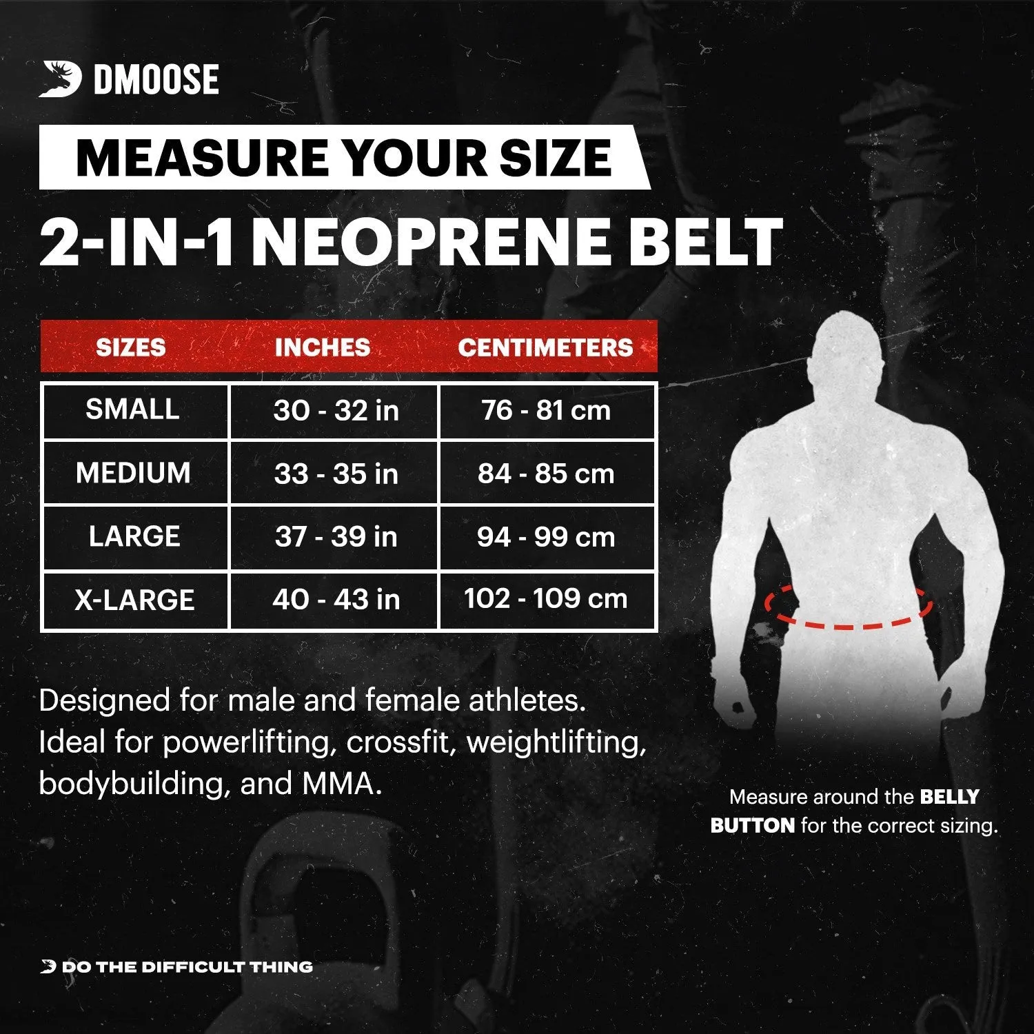 2-in-1 Neoprene Belt for Weightlifting