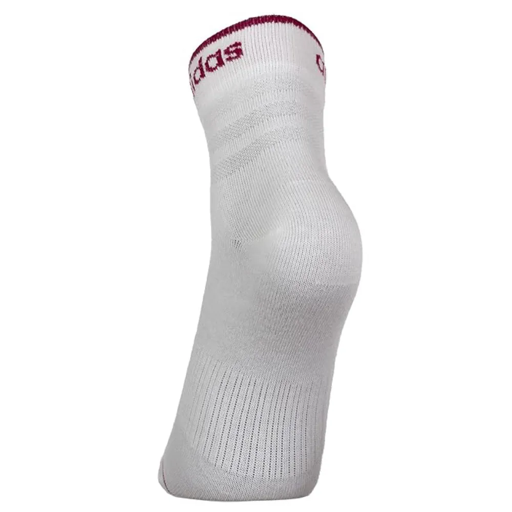 Adidas Flat Knit Ankle Socks (Grey/Purple/White)