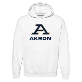 Akron Zips Primary Logo Hoodie - White