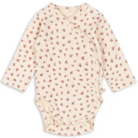 Basic Wrap Newborn Long Sleeve Body in Bloomie by Konges Sløjd