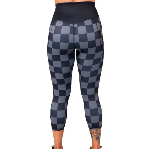 Black Checkers Leggings