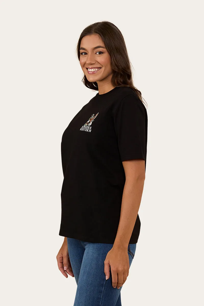 Eyrie Womens Loose Fit T-Shirt - Black