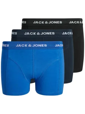 Jack & Jones JACCOLOUR Boys 3 Pack Boxers -BLACK/BLUE