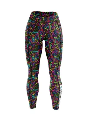 "Disco doodle" leggings