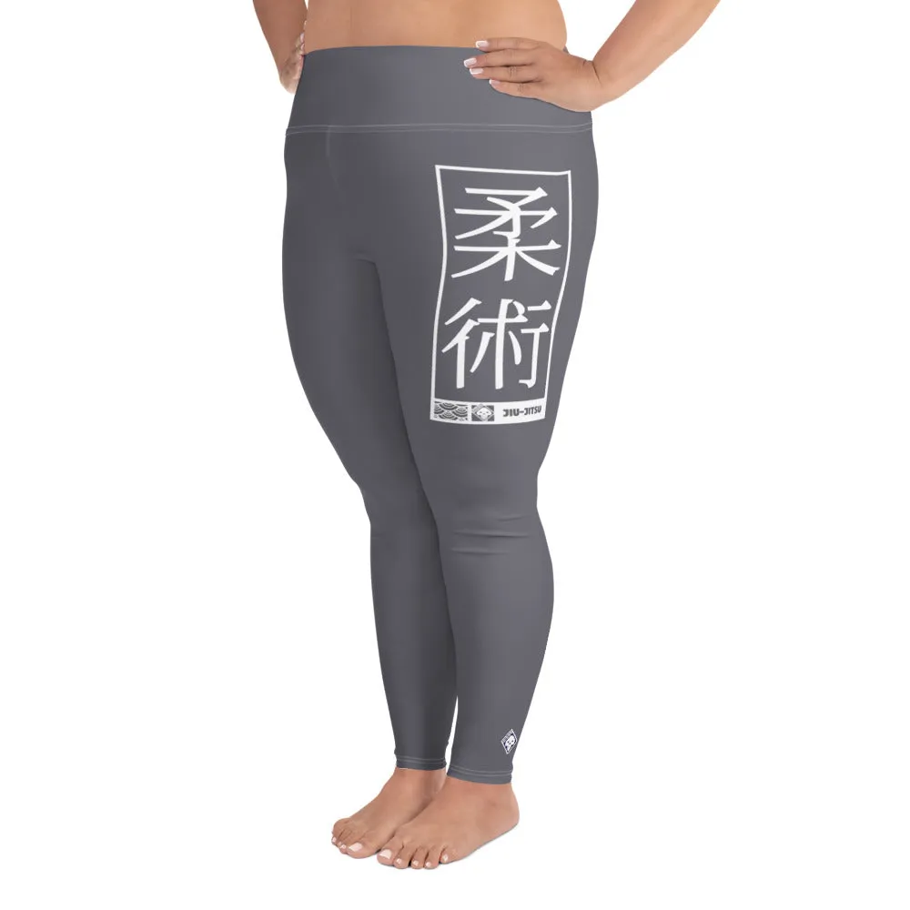 Women's Plus Size Yoga Pants Workout Leggings For Jiu Jitsu 019 - Charcoal