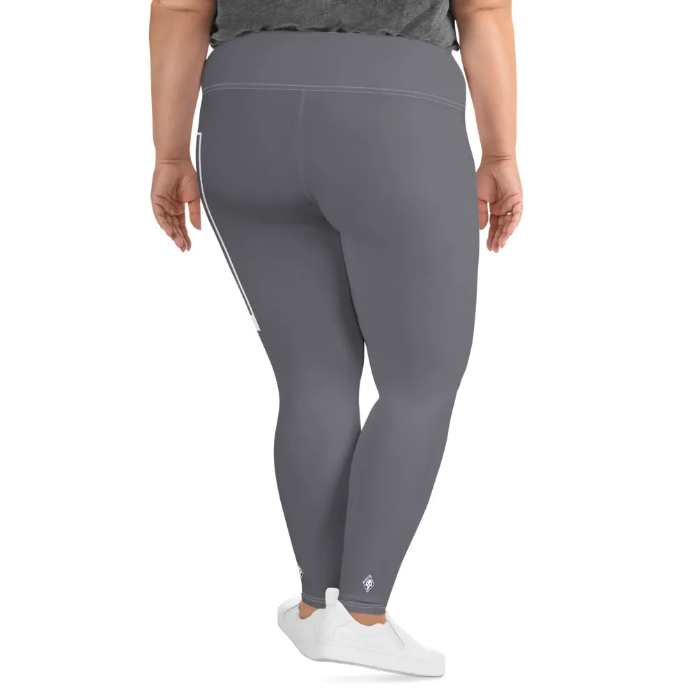 Women's Plus Size Yoga Pants Workout Leggings For Jiu Jitsu 019 - Charcoal