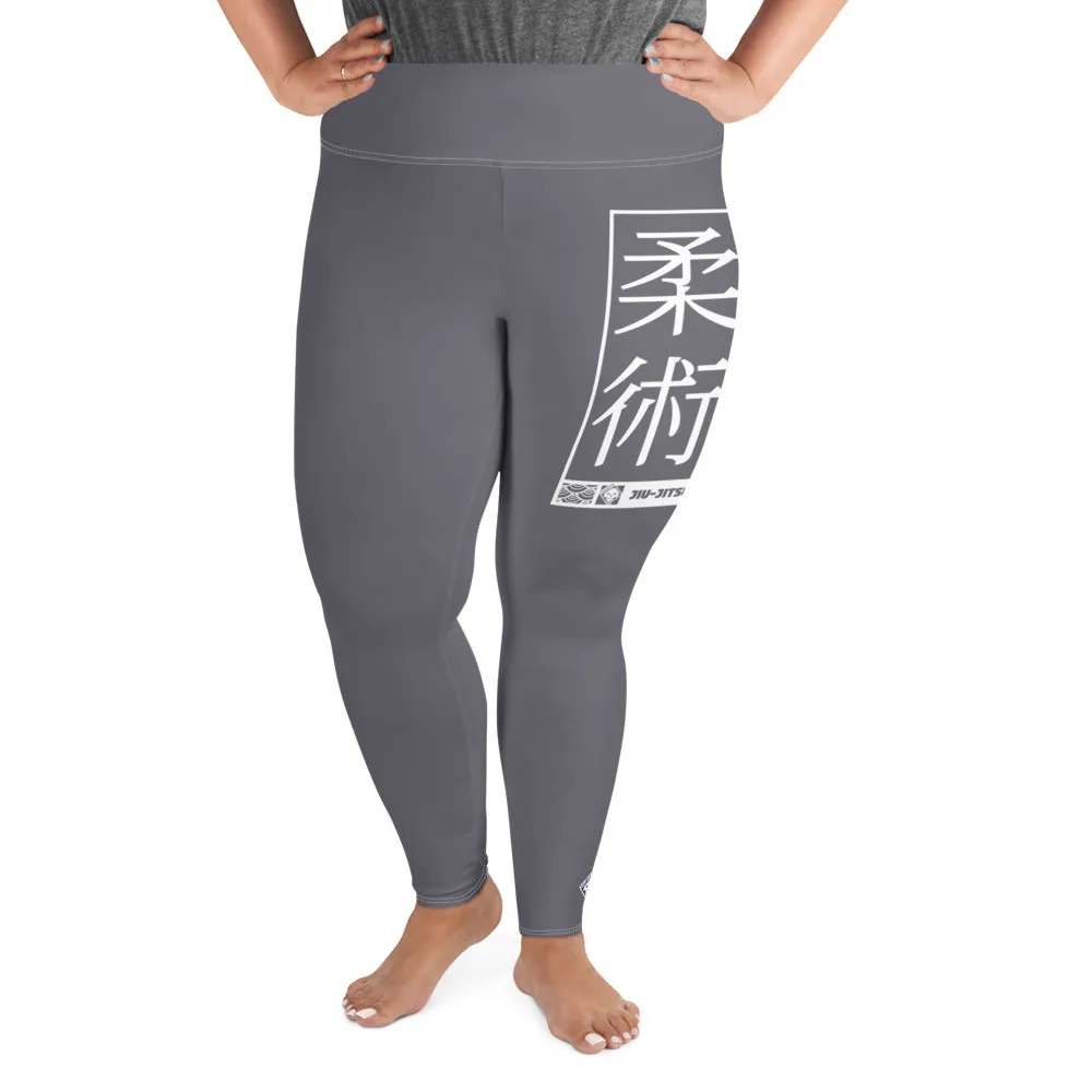 Women's Plus Size Yoga Pants Workout Leggings For Jiu Jitsu 019 - Charcoal