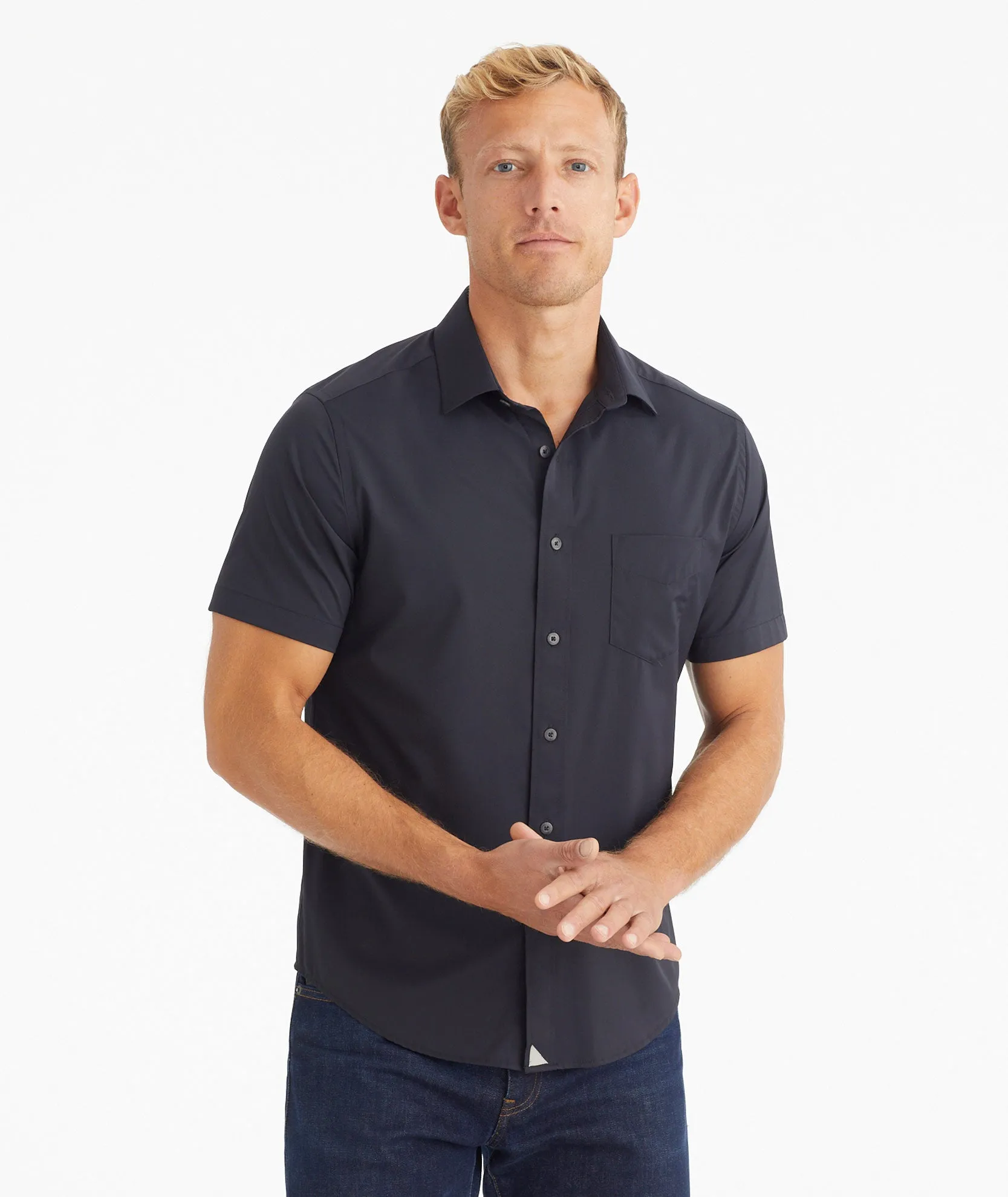 Wrinkle-Free Performance Short-Sleeve Gironde Shirt