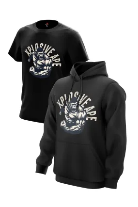 XAPE Ferocity V1 Hoodie & Tee - Black