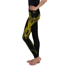 Youth CONTORTURE Leggings: Solid Gold